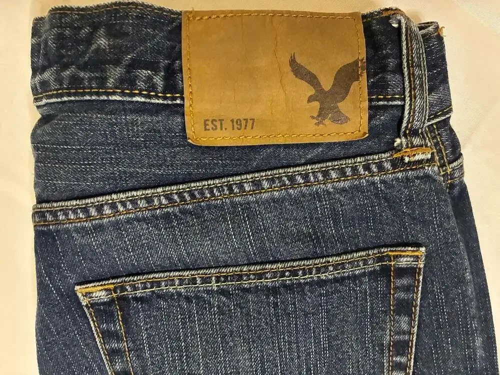 American Eagle Outfitters Original Boot Mens Blue Denim Jeans Size 28x30